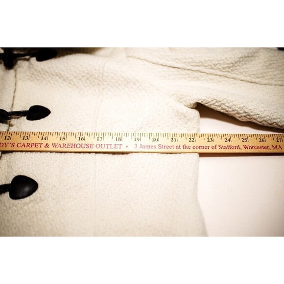 Steve Madden womens Ivory white duffle coat jacket toggle XL - Picture 5 of 9